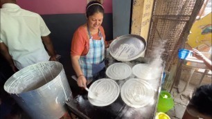 'Aunty has a Unique Method of Making Dosa | Indian Street Food'