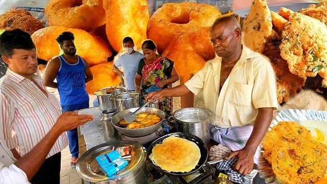 'Husband And Wife Selling Cheapest South Indian Food On Street | Indian Street Food | Mumbai'