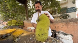 'Jackfruit Minced into Fine Pieces | Indian Street Food'