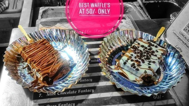 'Best Delicious waffles at Mumbai in just rs 50/- only | Indian street food'