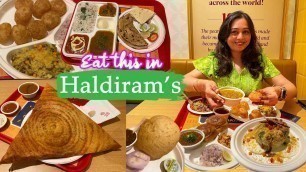 'BEST Indian Street Food you need to try in Haldiram\'s | Haldiram\'s Mumbai Restaurant vlog'