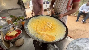 'Full Tawa Fry Omelet of Mysuru | Indian Street Food'