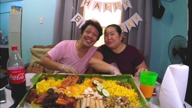 'Boodle Mukbang (from Boodle Bilao Food Hub) Len\'s Birthday'