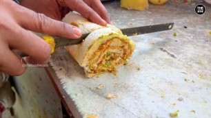 'Cassata Roll Sandwich | Mumbai Style Roll Sandwich | Indian Street Food'