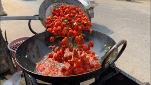 'Uncle Makes Very Unusual Soybean Bhajji | Indian Street Food'