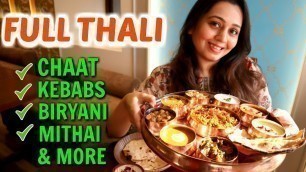 'North Indian THALI in Mumbai | Indian Street Food, Biryani with Organic Ingredients'