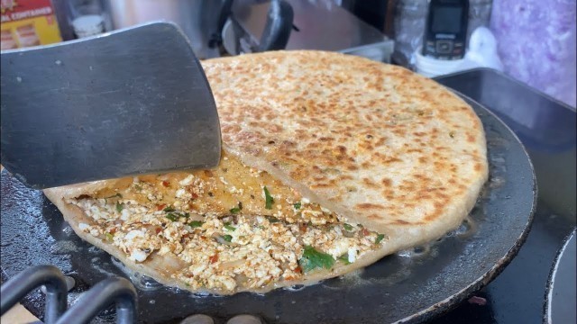 'Mumbai’s Biggest Paneer Paratha | Indian Street Food'