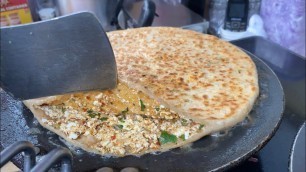 'Mumbai’s Biggest Paneer Paratha | Indian Street Food'