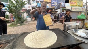 'Ramsingh Chacha Sells Dosa on his Cycle Rickshaw | Indian Street Food'