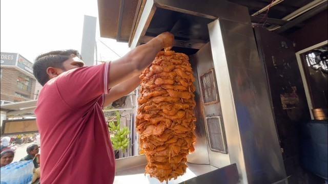 'Gigantic Slab of Chicken Shawarma | Indian Street Food'