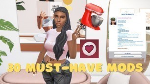 '30 Must Have Mods for Realistic Gameplay + Links Included | The Sims 4'