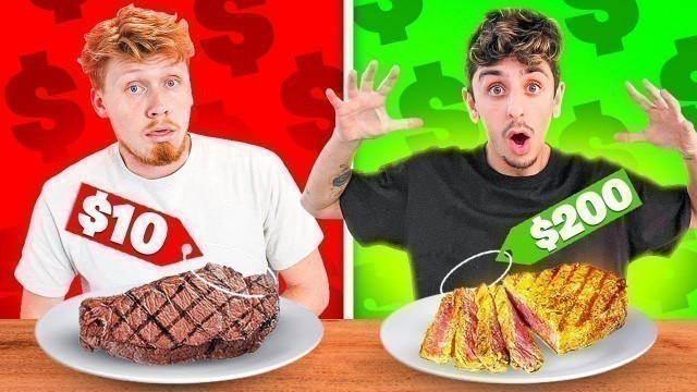 'Guessing CHEAP vs EXPENSIVE Food! Ft Faze Rug'