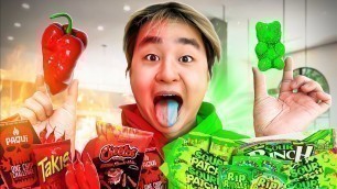 'Eating 100 Spicy Vs 100 Sour Foods Challenge'