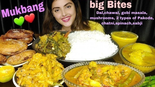 'Eating Dal Chawal & Sabji*Simple Food*With Blooper,Mukbang,Big Bites, Messy Eating,Homely veg Food 