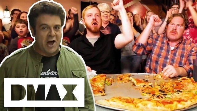 'Adam & Casey Attempt Pizza Challenges You Could NEVER Complete! | Man V Food'