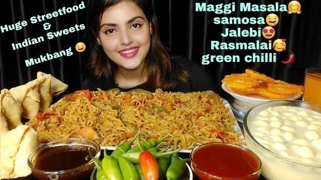 '*Huge Indian Streetfood & Sweets Mukbang*