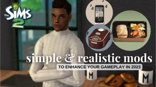 'realistic simple mods you NEED to have! | Sims 2 CC Finds #sims2'