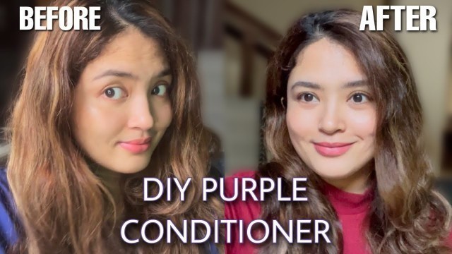 'DIY Purple Toner Using Food Coloring - It works!'