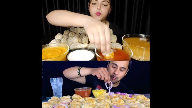 'Momo eating : Tina vs Bhuvi'