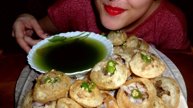 'ASMR EATING GOLGAPPA *FUCHKA* PANIPURI | No Talking |Only Eating |Street Food | HAPPY FOOD WITH TINA'