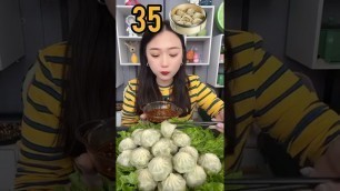 'Eating Challenge ( 35 dumplings, MoMo ) | #shorts #food #eating'