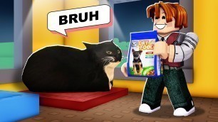 'COMPREI COMIDA DE CACHORRO para o meu GATO (Roblox Buy Food For Your Cat)'