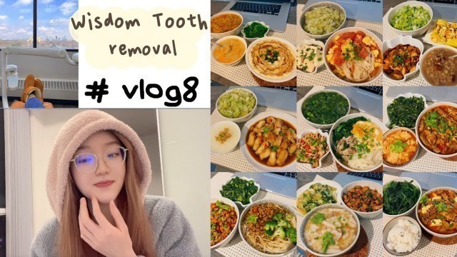 'TINA\'S TORONTO VLOG#8 | Wisdom Tooth Removal Recovery Food Diaries | My cooking routine'