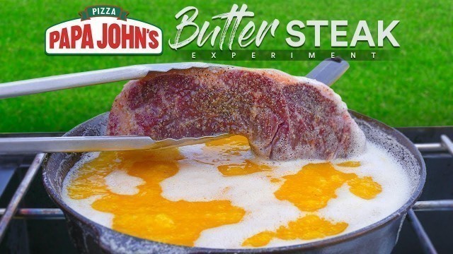 'I deep fried STEAKS using Papa John\'s Garlic Sauce and this happened!'