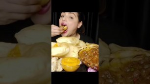 'Happy food with tina||lots of  Chole Bhature #asmr #ytshorts #shorts #mukbangasmr #food'