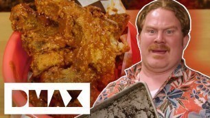 'Casey Takes On 1 Million Scoville Spicy BBQ Ribs! | Man V. Food'