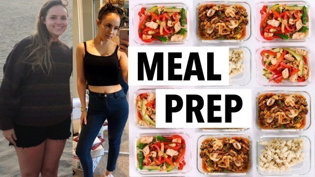 'WEIGHT LOSS MEAL PREP WEEK FOR WOMEN (1 WEEK IN 1 HOUR) | how I lost 50+ lbs'