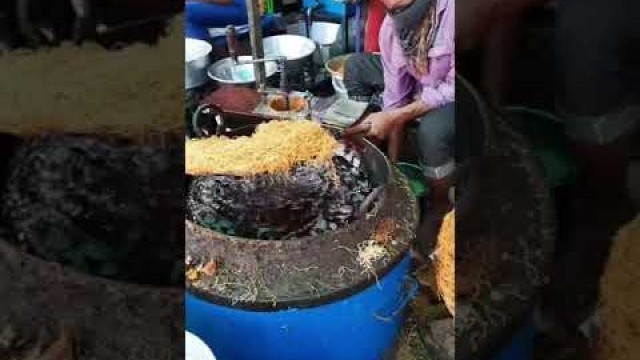 'limbu sev Cooking Show Chinese Food Making and Eating'