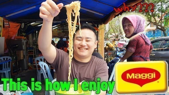 'Korean Trying Maggi Goreng - Famous Malaysian Street Food'