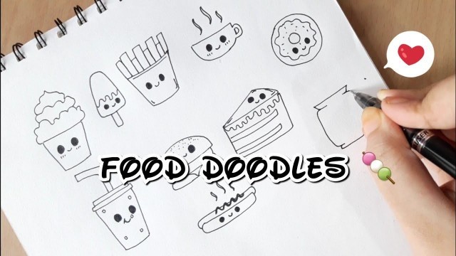 'Easy Food DOODLES for Beginners | Doodle junkfoods!'