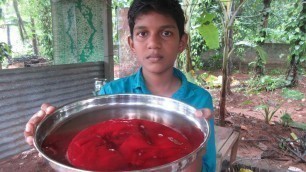 'Village food factory / Goat blood Fry Recipes / Cooking by my Family in my village / food factory'