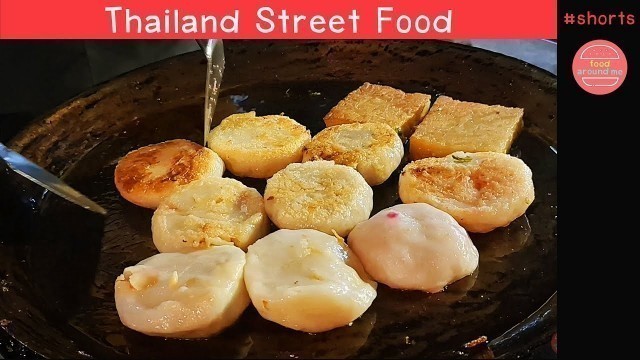 'Crispy Garlic Chive Dumplings | Fried Pancake | thailand street food | food around me #shorts'