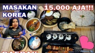 'MASAKAN KOREA TERMURAH DAN ENAK!! MUKBANG KOREAN FOOD'