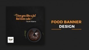 'Photohop Tutorial Food Web Banner Design'