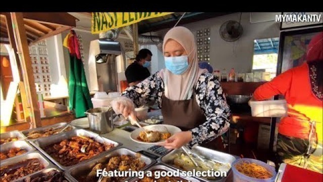 'Malaysian Street Food - Nasi Lemak Dikukus 2 Kali | Nasi Lemak Berlauk Maklong @ Kajang'