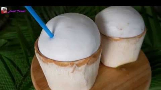 'Coconut thai how to peel a fresh coconut Amazing Coconut Cutting Skill Coconuts fruit cover skin.'