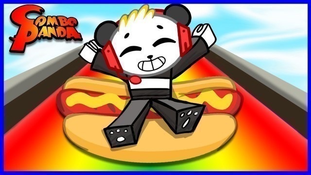 'Roblox SLIDE DOWN on Giant Food! Let\'s Play Get Eaten with Combo Panda'