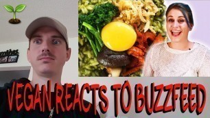 'REACTION : PEOPLE TRY GOURMET VEGAN FOOD BY BUZZFEED - BUZZFEEDVIDEO VEGAN REACTS'