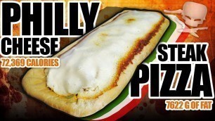 'Philly Cheese Steak Pizza - Epic Meal Time'