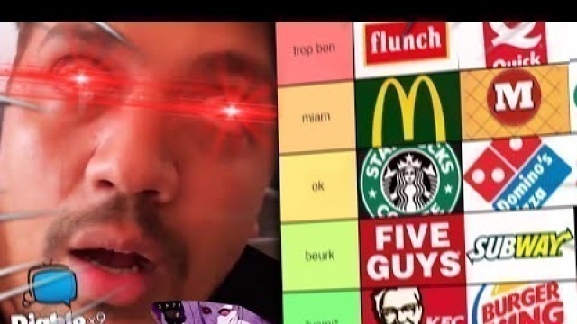 'LA MEILLEURE TIER LIST FAST FOOD FR DU MONDE !!!! (ft.TheKairi78) *bruh*'