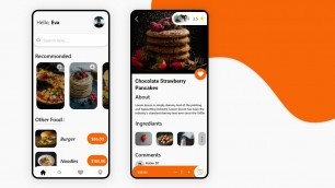 'Food Centre App Design Tutorial | Tutorial in Adobe XD | Adobe XD Advance'