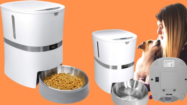 'HoneyGuaridan A36 : Automatic Pet Feeder, Dog, Cat, Rabbit & Small Animals Food Dispenser'