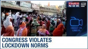 'Nagpur: Congress distributes food grains but flouts norms of social distancing | Caught on Camera'