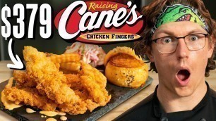 '$379 Raising Cane\'s Chicken Tenders Taste Test | FANCY FAST FOOD'