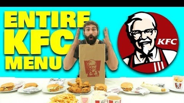 '10 min Entire KFC Menu Challenge'