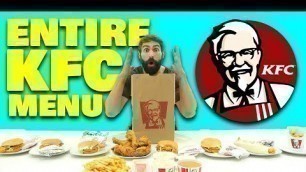 '10 min Entire KFC Menu Challenge'